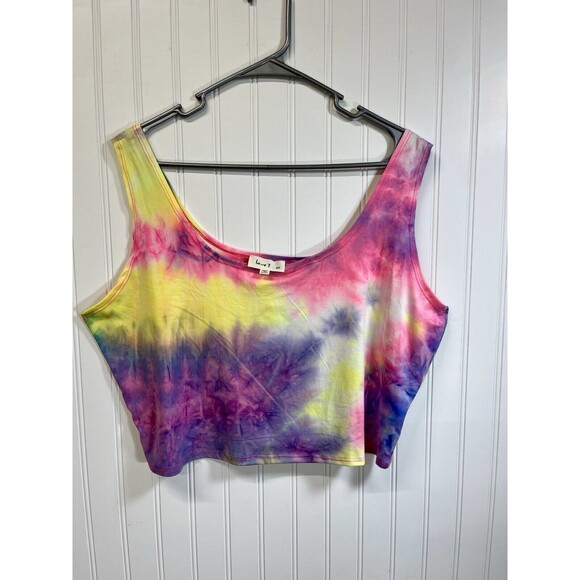 NWT Plus size Tye‎ Dye Workout Top. "Love J" Brand. Super soft fabric. Sz 3X - Picture 2 of 5